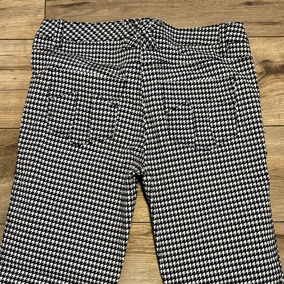 Women's Dang Goodman Tripp NYC Houndstooth Skinny Jeans SZ 11 Black Rocker Pants - Picture 13 of 14